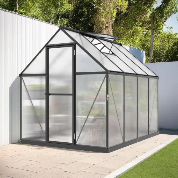 Skleník LANITPLAST SARANA 6x8 PC 4 mm černý LG4334