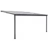 Hliníková pergola LANITPLAST WALL 33 FSX antracit + čirý PC LG4304