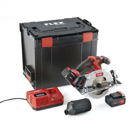 Aku kotoučová pila se stavitelným krytem 18V 2x5,0Ah FLEX CS 62 18.0-EC/5.0 Set