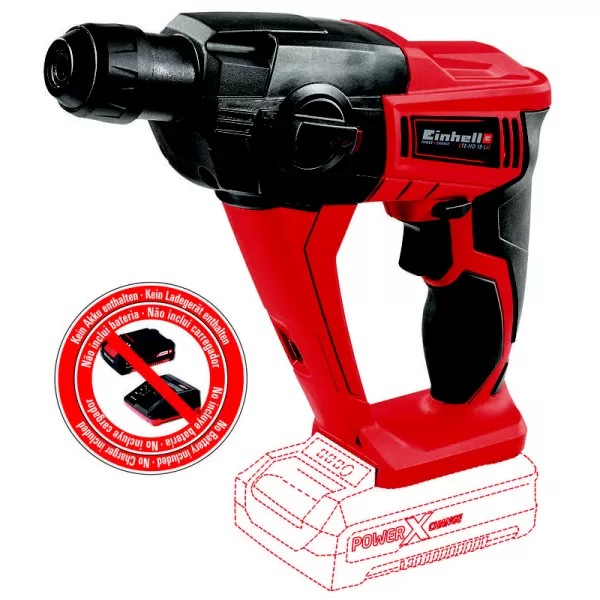 Aku vrtací kladivo 18V/bez aku TE-HD 18 Li-Solo Einhell 4513812