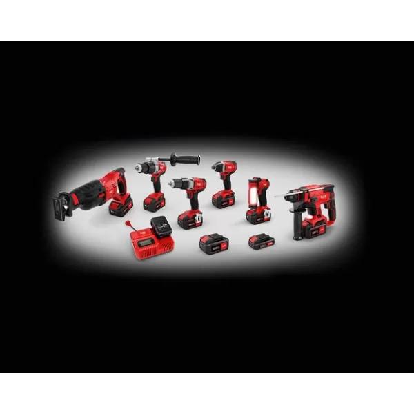 Aku kombi vrtací kladivo 18V 2x5,0Ah FLEX CHE 18.0-EC/5.0 Set