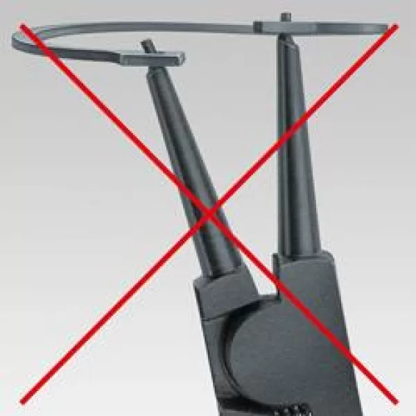 Precizní kleště na pojistné vnější kroužky na hřídelích v otvorech Knipex 49 21 A31