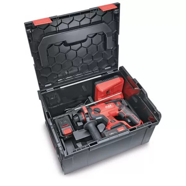 Aku kombi vrtací kladivo 18V 2x5,0Ah FLEX CHE 18.0-EC/5.0 Set