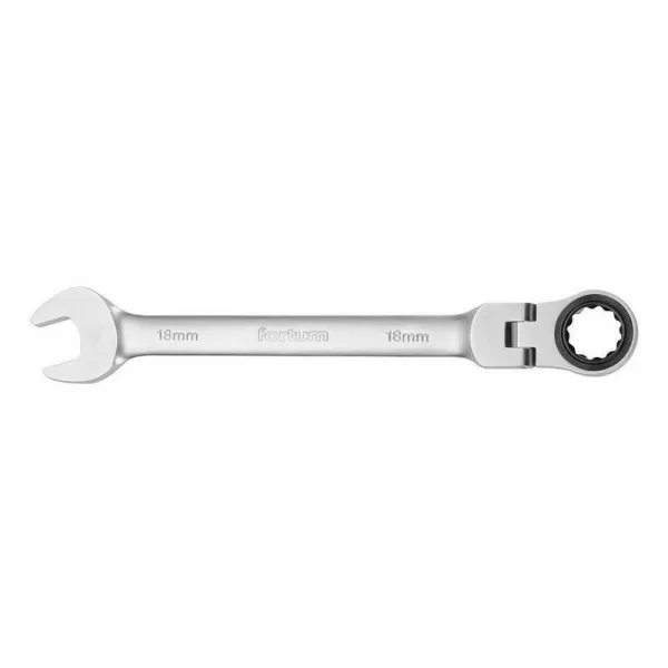 Klíč ráčnový očkoplochý s kloubem 72 zubů 12mm L 174mm FORTUM 4720212