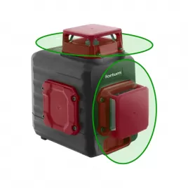 Laser zelený 2D liniový, křížový samonivelační FORTUM 4780214