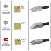 Hoblík na srážení hran nastavitelný, 2nožové profily (45°- R3mm/1/8") FORTUM 4752104