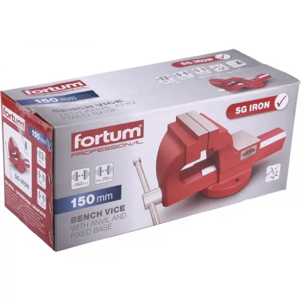 Svěrák s kovadlinou FORTUM 150mm SG Iron 4752614
