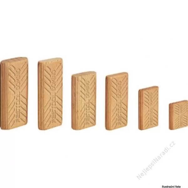 Dřevěné kolíky DOMINO buk FESTOOL D 5x30/300 BU 494938