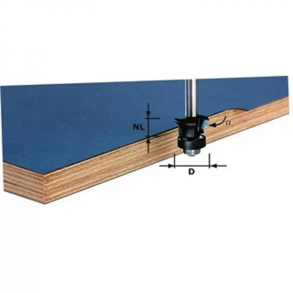 Fazetovací lícovací fréza HW FESTOOL HW S8 D24/0° +45° 491026