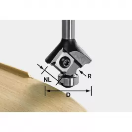 Zaoblovací frézka HW s výměnnými břiovými destičkami FESTOOL S8 HW R3 D28 KL12,7OFK 499808
