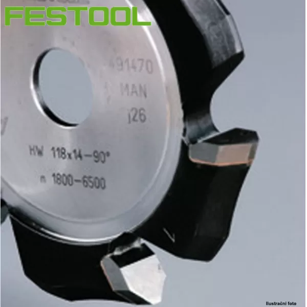 Drážkovací fréza ve tvaru V FESTOOL HW 118x14-90°/Alu 491470