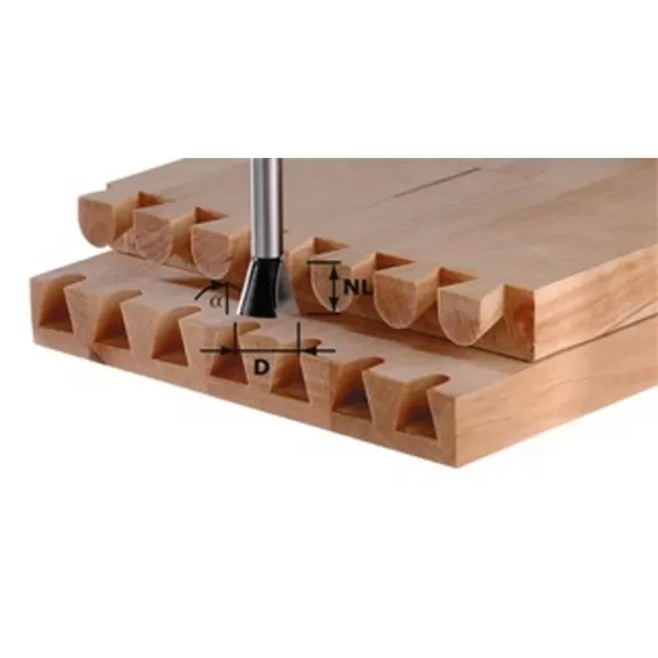 Svlaková/ozubová fréza HW FESTOOL HW S8 D16/13,5/15° 490993