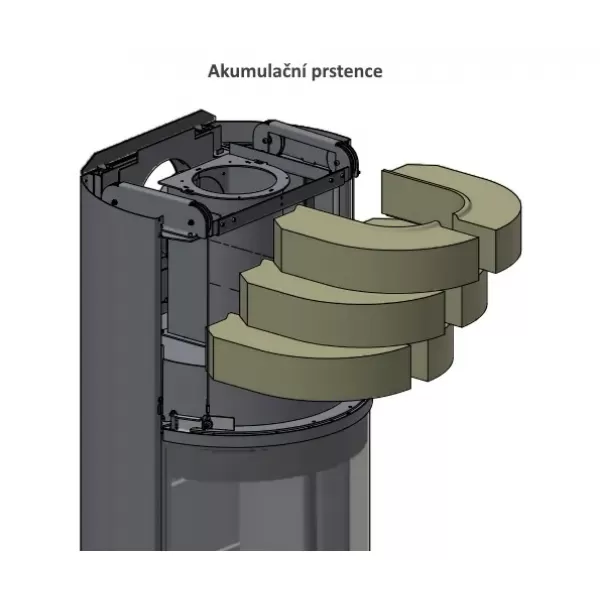 Krbová kamna závěsná SCAN 87 WALL