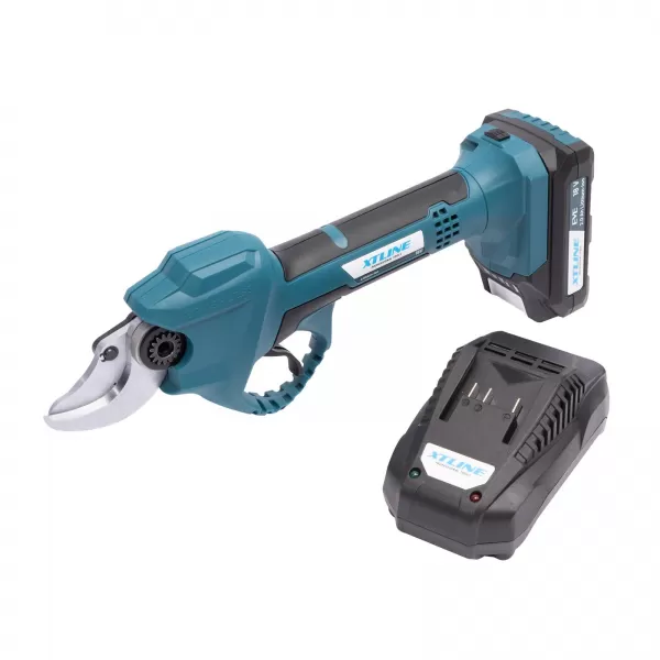 Aku nůžky na větve bezuhlíkové 18V/2,0 Ah + nabíječka 2.4 A Xtline XT102876-1B2