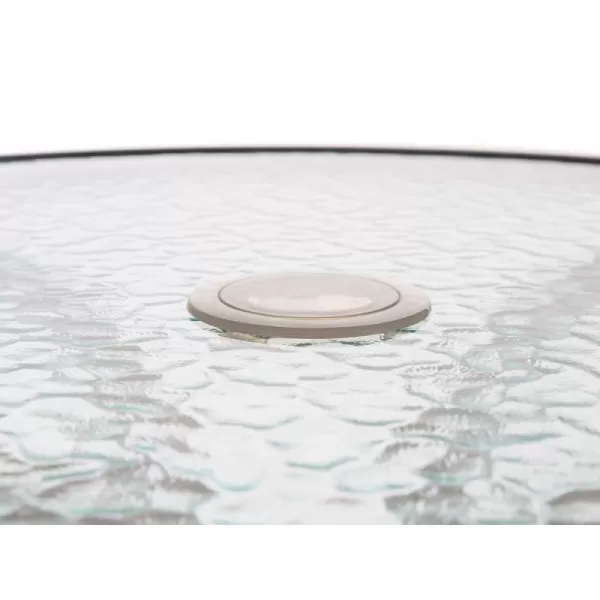 Kovový stolek HAPPY GREEN se skleněnou deskou 50XG4027B