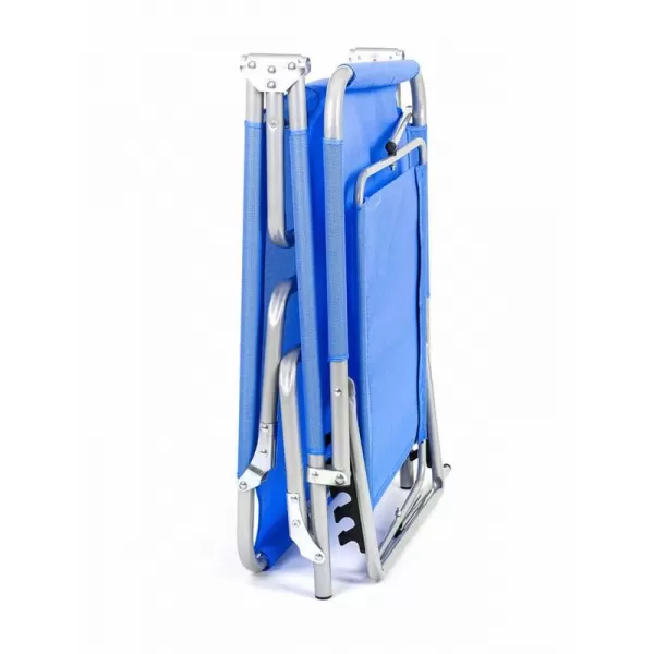 Plážové lehátko se stříškou modré HAPPY GREEN 50F1006B