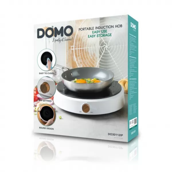 Indukční jednoplotýnkový vařič kulatý DOMO DO30112IP