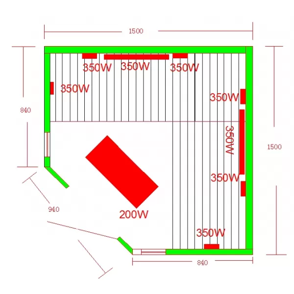 Infrasauna Belatrix Benton 3-4 Klasik