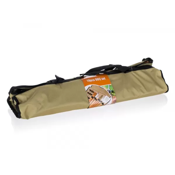 Souprava na grilování BBQ 18 ks v tašce HAPPY GREEN 50120345