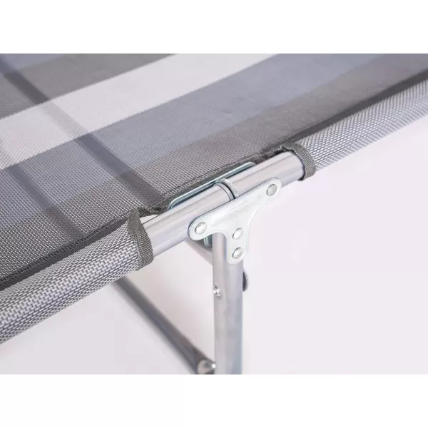 Plážové lehátko Athina antracit pruh HAPPY GREEN 50401305AS