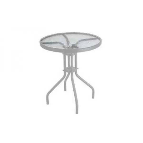 Kovový stolek HAPPY GREEN stříbrný A09323