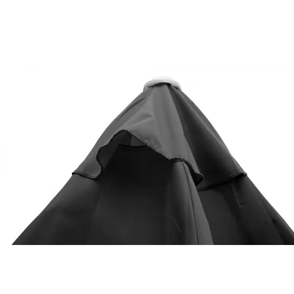 Slunečník s kličkou 230 cm HAPPY GREEN ANTRACIT 50EAU003AT