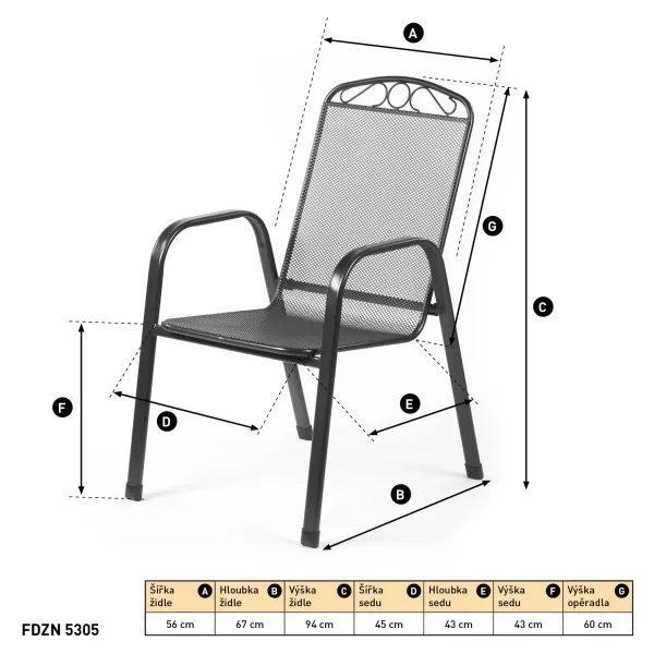 Sestava zahradního nábytku Fieldmann IRIS 4