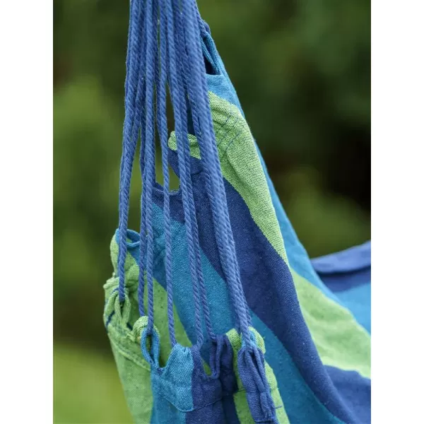 Závěsné houpací křeslo HAPPY GREEN, modré 50422002