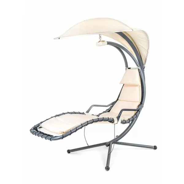 Závěsné houpací křeslo se stojanem HAPPY GREEN SANREMO, beige 50329000