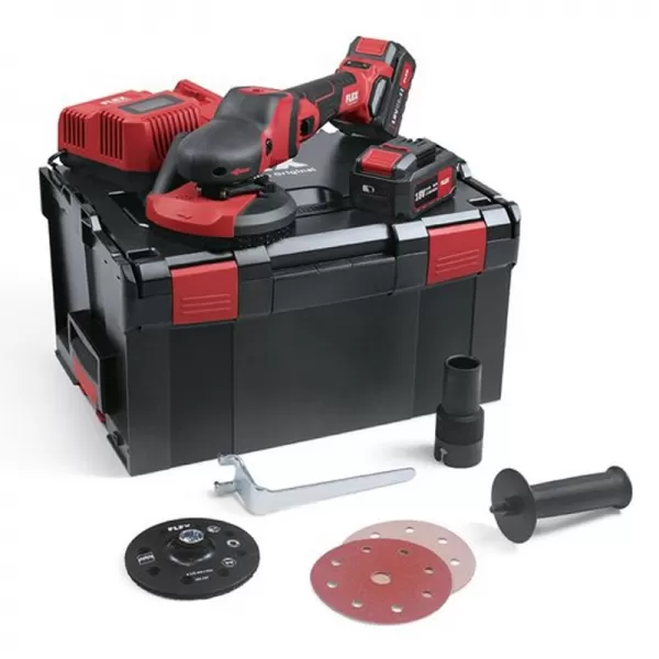 Aku sanační bruska 18V/2x5,0Ah SE 125 18.0-EC/5.0 Set Flex 504157