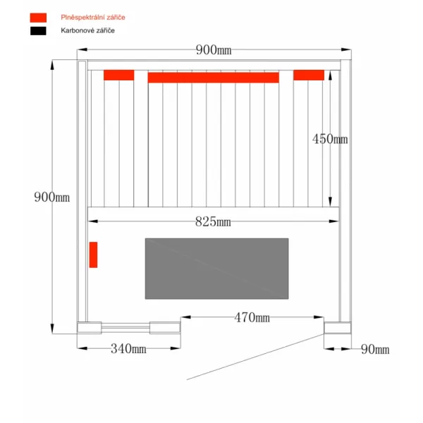 Infrasauna Belatrix Benton 1 Klasik
