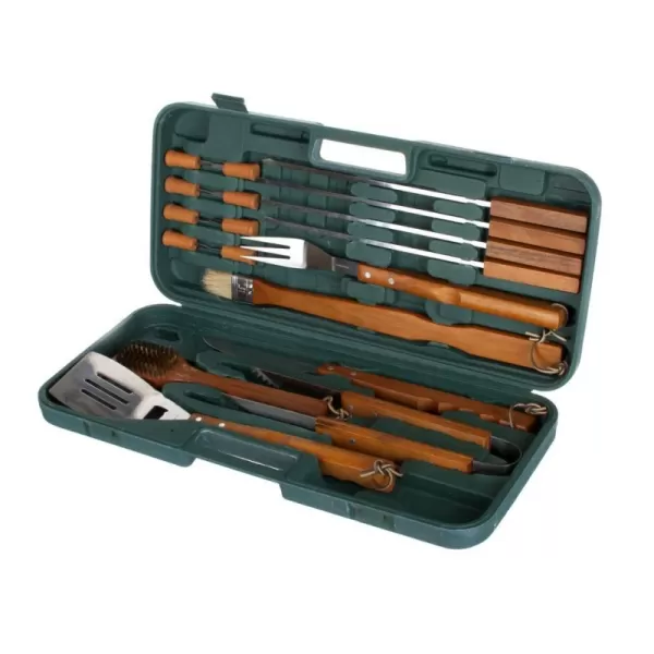 Souprava na grilování BBQ 18 ks v kufříku HAPPY GREEN 5012033