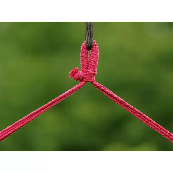 Závěsné houpací křeslo HAPPY GREEN, červené 50422001