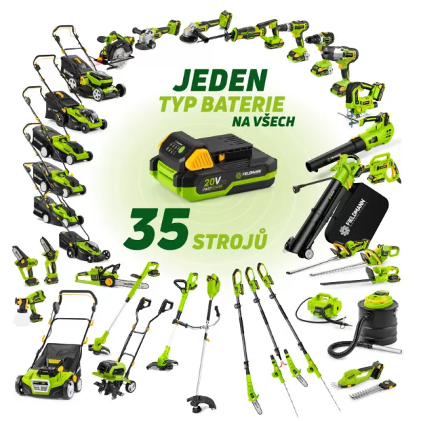 Aku plotové nůžky / prořezávač větví 2V1 FIELDMANN FZNP 70605-0