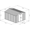 Plechový domek zahradní 9m2 FIELDMANN FZDO 1009