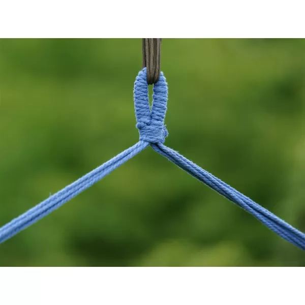 Závěsné houpací křeslo HAPPY GREEN, modré 50422002