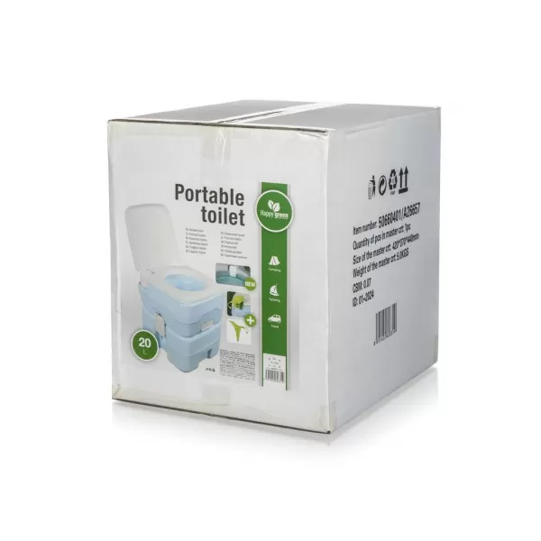 Přenosná toaleta 20 l HAPPY GREEN, modrá 50660401