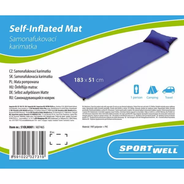 Karimatka samonafukovací 183 cm HAPPY GREEN NAWALLA 51OLM001