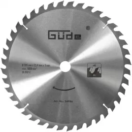Pilový kotouč SK 305 x 25,4 mm, 40 z Güde 54986