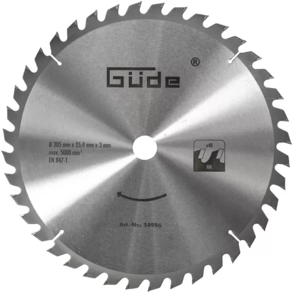 Pilový kotouč SK 305 x 25,4 mm, 40 z Güde 54986