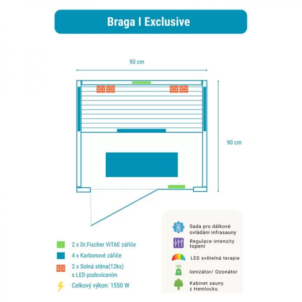 Infrasauna Belatrix Braga 1 Exclusive RG1E