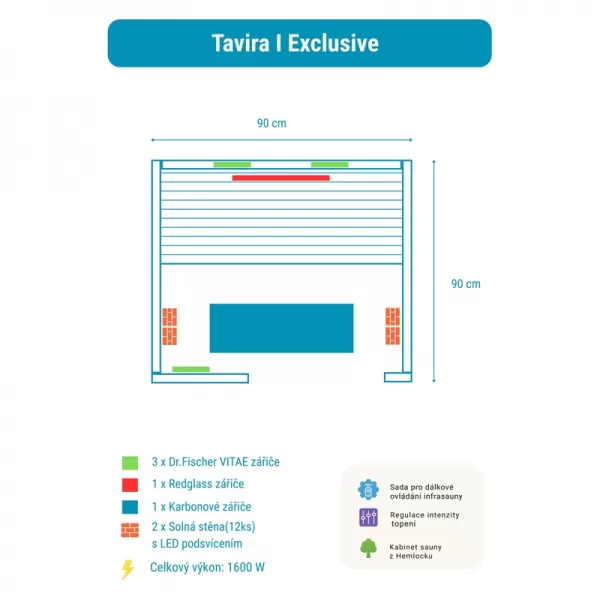 Infrasauna Belatrix Tavira 1 Exclusive RS1E