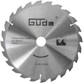 Pilový kotouč SK 254 x 30 mm, 24 z Güde 55163