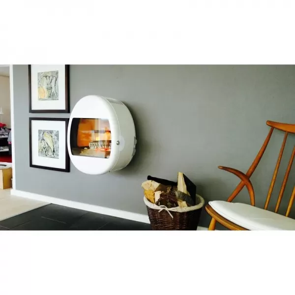 Krbová kamna závěsná SCAN 66-1 bílý lak