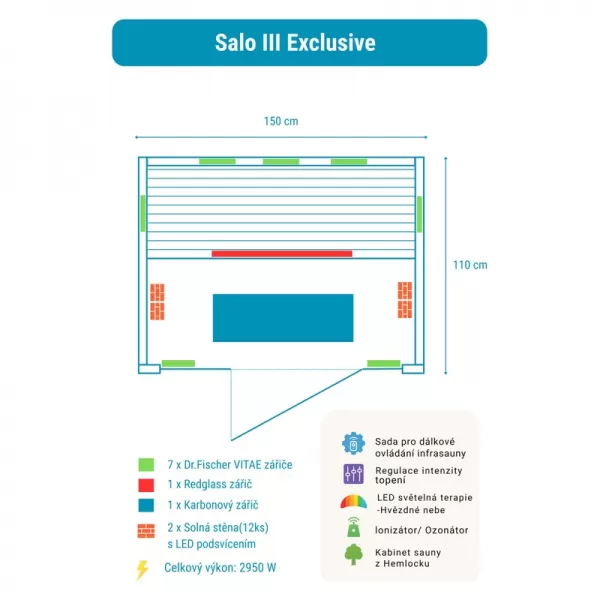 Infrasauna Belatrix Salo 3 Exclusive RO3E