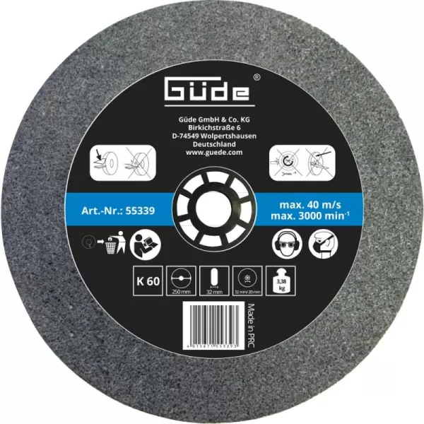 Brusný kotouč 250 x 32 x 32 mm, K60 Güde 55339