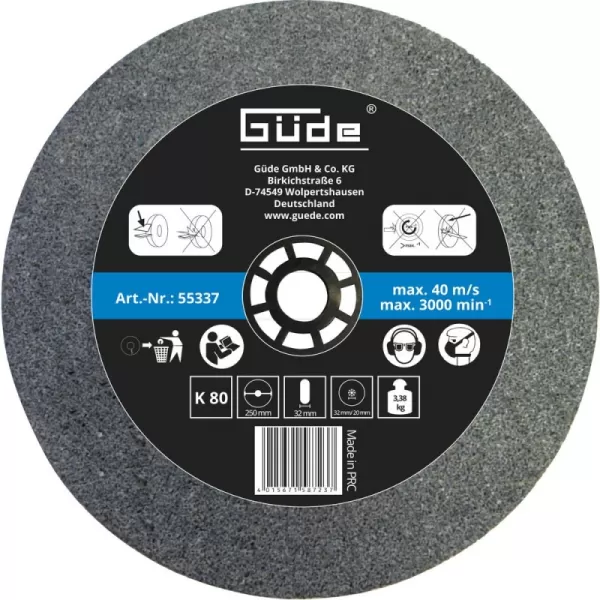 Brusný kotouč 250 x 32 x 32 mm, K80 Güde 55337