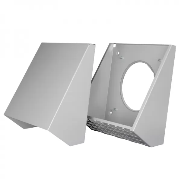 Šedá venkovní mřížka pro pokojovou rekuperaci ZEPHIR SIMPLE DALAP 56500