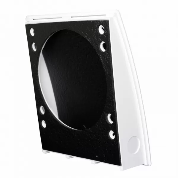 Bílá venkovní mřížka s motivem vlny pro pokojovou rekuperaci ZEPHIR SIMPLE DALAP 56501