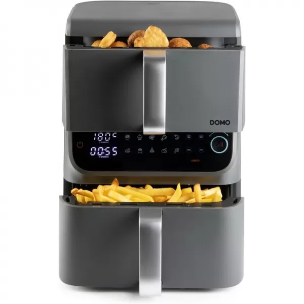 Dvojitá horkovzdušná fritéza 3,5+6,5l DOMO DO549FR